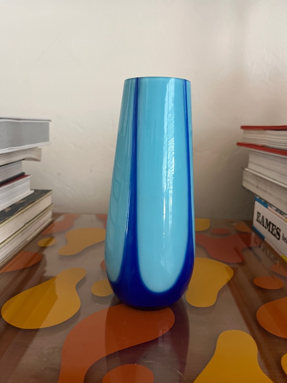Art Deco Czech Glass Vase c 1930